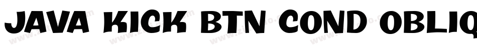 Java Kick BTN Cond Oblique字体转换